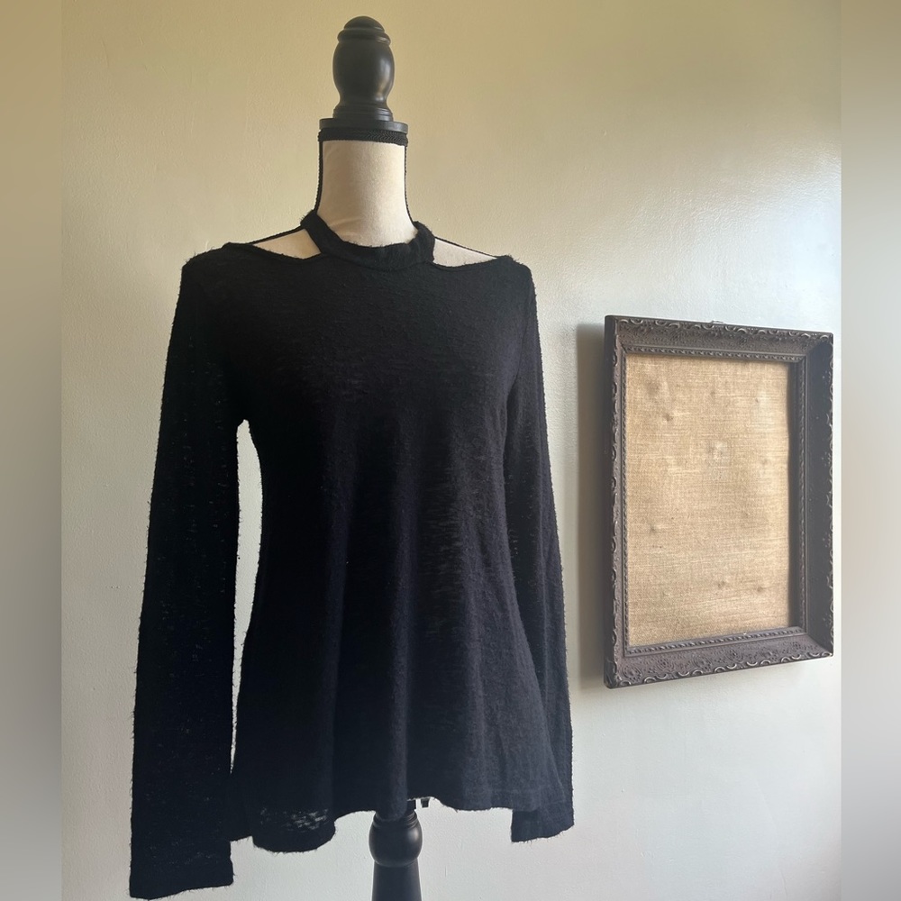 Black sheer Lazy Sundays top